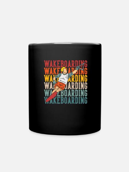Wakeboard Wakeboarder - Tasse einfarbig - Schwarz