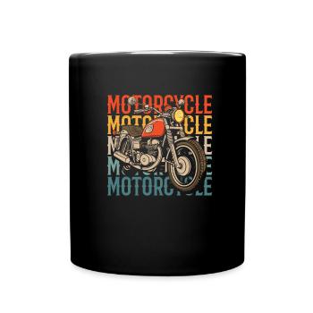 Moto Motard Moto - Mug uni - noir - Devant