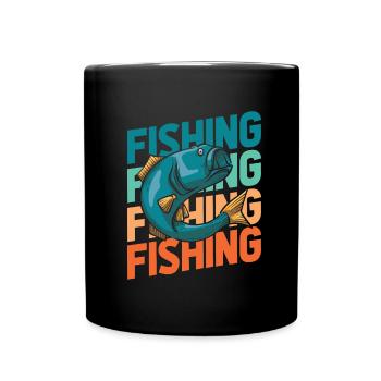 Angler Fishing - Full Colour Mug - black - Front