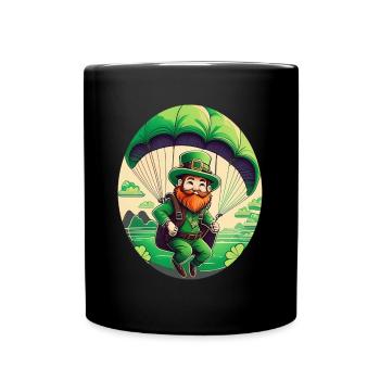 Parapente Trèfle de la Saint-Patrick - Mug uni - noir - Devant