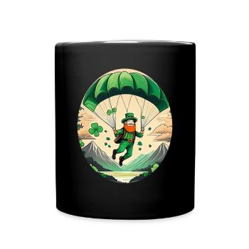 Parapente Trèfle de la Saint-Patrick - Mug uni - noir - Devant