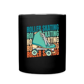 Roller Skates Roller Skating - Full Colour Mug - black - Front