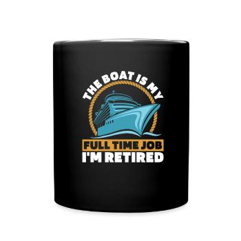 Kreuzfahrt Retired Retirement - Tasse einfarbig - Schwarz - Vorne