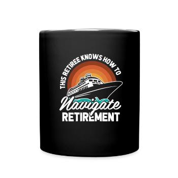 Retraite de Cruise - Mug uni - noir - Devant