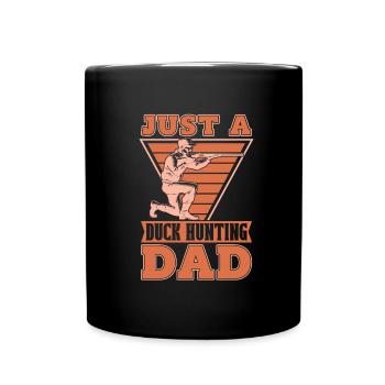 Ente Jagd Entenjagd Juste un père chasseur de canard - Mug uni - noir - Devant