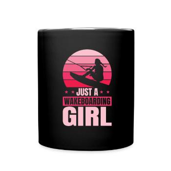 Wakeboard Wakeboarder Just A Wakeboarding Girl - Mug uni - noir - Devant