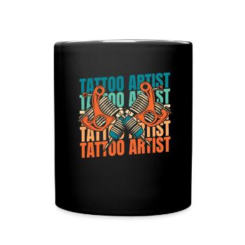 Tattoo artist tattoo - Full Colour Mug - black - Front