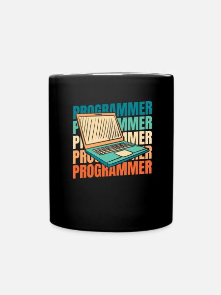 Entwickler Coder Programmierer - Tasse einfarbig - Schwarz