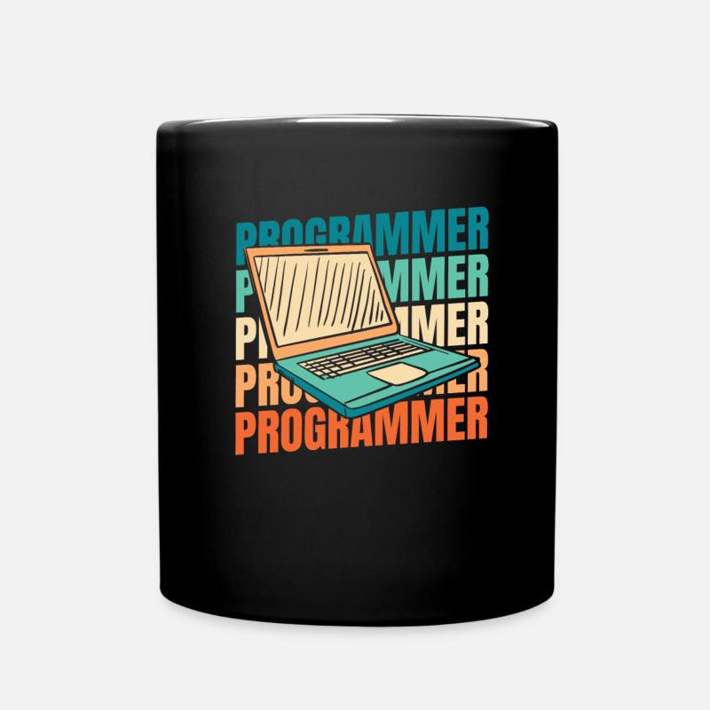 Entwickler Coder Programmierer - Tasse einfarbig - Schwarz