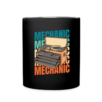 Mécanicien de motocyclettes - Mug uni - noir - Devant