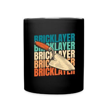 Bricklayer - Full Colour Mug - black - Front