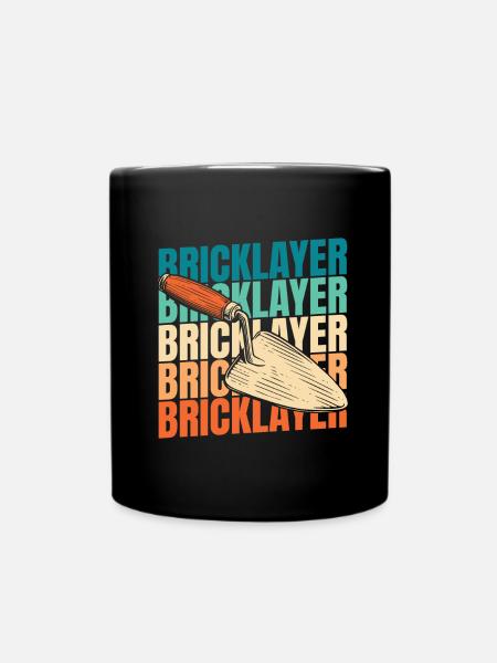 Maurer - Tasse einfarbig - Schwarz