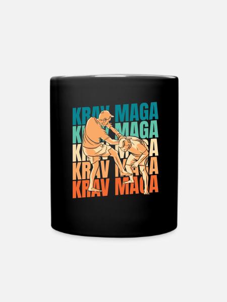 Krav Maga - Tasse einfarbig - Schwarz