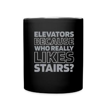 Ascenseur Ascenseur - Mug uni - noir - Devant