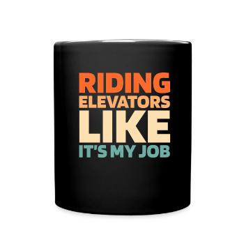 Elevator Elevator - Full Colour Mug - black - Front