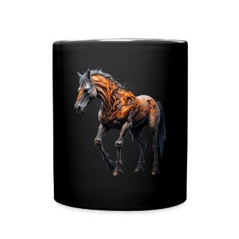 Gruseliges Halloween-partykostüm, Zombie-pferd - Tasse einfarbig - Schwarz - Vorne