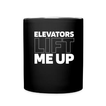 Elevator Elevator - Full Colour Mug - black - Front