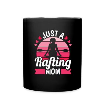 Rafting Mutter Juste une maman rafting - Mug uni - noir - Devant