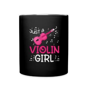 Violine Geige Just A Violin Girl - Full Colour Mug - black - Front