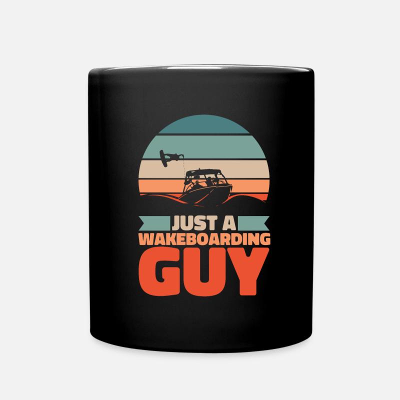 Wakeboard Wakeboarder Juste un gars de wakeboard - Mug uni - noir