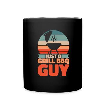 Bbq Grilling Just A Grill Bbq Guy - Full Colour Mug - black - Front
