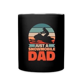 Motoneige Motoneige Père - Mug uni - noir - Devant