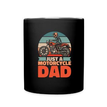 Motorcycle Biker Motorbike Father - Full Colour Mug - black - Front