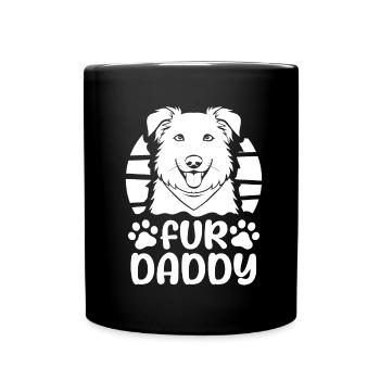 Berger Australien Chien Papa Pour Papa - Mug uni - noir - Devant