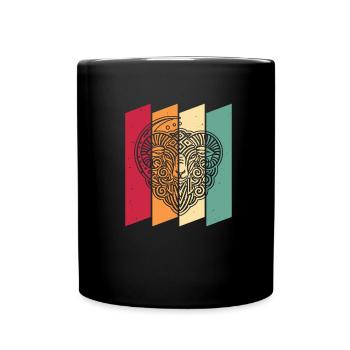 Sheep Moon Phases - Full Colour Mug - black - Front