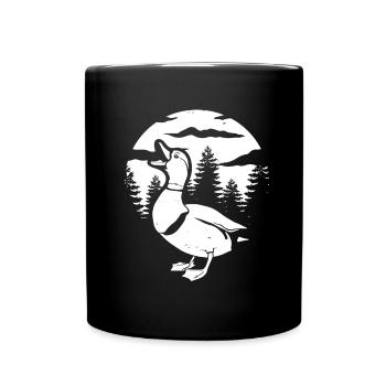 Canard Lune Hurlant - Mug uni - noir - Devant