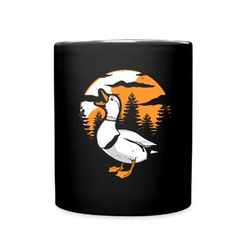 Canard Lune Hurlement - Mug uni - noir - Devant
