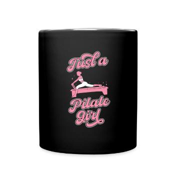 Pilates Just A Pilates Girl - Full Colour Mug - black - Front