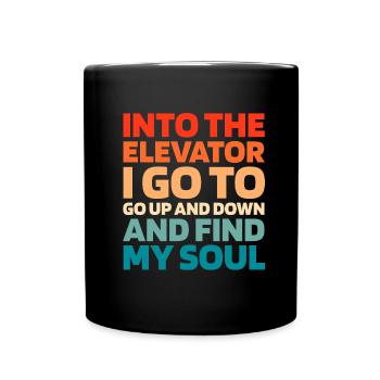 Elevator Elevator - Full Colour Mug - black - Front