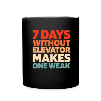 Ascenseur Ascenseur - Mug uni - noir - Devant