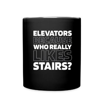 Ascenseur Ascenseur - Mug uni - noir - Devant