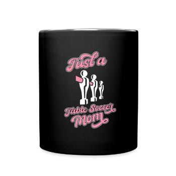 Tischfußball Kicker Just A Table Soccer Mom - Full Colour Mug - black - Front