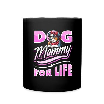 Berger Australien Chien Maman Fourrure Vie - Mug uni - noir - Devant
