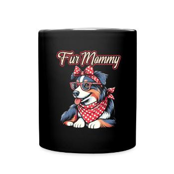 Berger Australien Chien Maman Pour Maman - Mug uni - noir - Devant