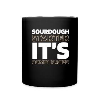 Sauerteig Brot - Tasse einfarbig - Schwarz - Vorne