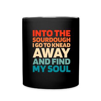 Pain au levain - Mug uni - noir - Devant