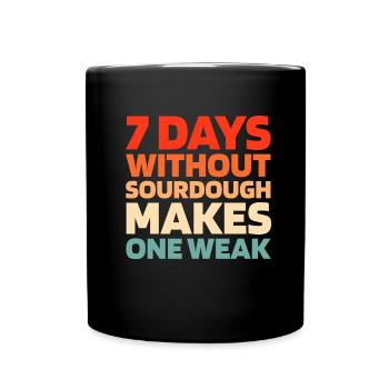 Pain au levain - Mug uni - noir - Devant