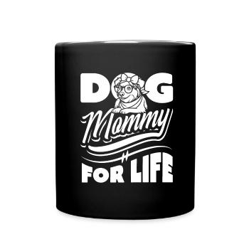 Berger Australien Chien Maman Fourrure Vie - Mug uni - noir - Devant