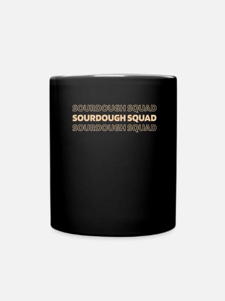 Sauerteig Brot - Tasse einfarbig - Schwarz