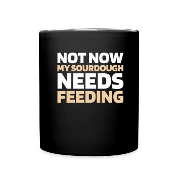 Pain au levain - Mug uni - noir - Devant