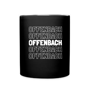 Ville allemande Offenbach-sur-le-Main, Hesse - Mug uni - noir - Devant