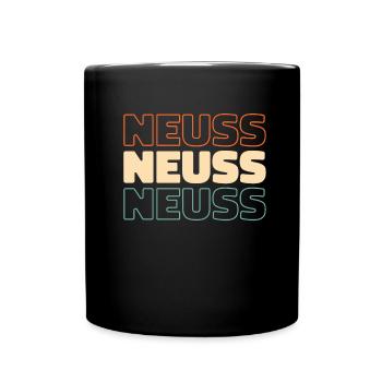 Deutsche Stadt Neuss Nordrheinwestfalen - Tasse einfarbig - Schwarz - Vorne