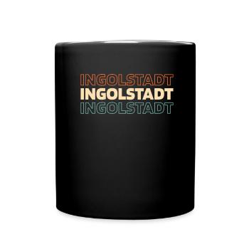 German City of Ingolstadt, Bavaria - Full Colour Mug - black - Front