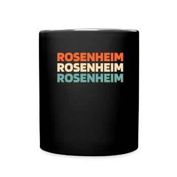 German city of Rosenheim, Bavaria - Full Colour Mug - black - Front