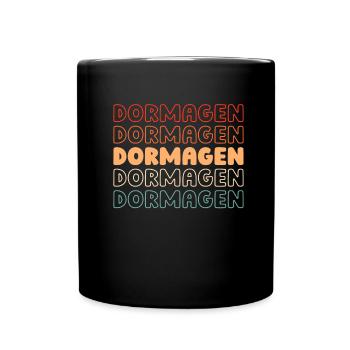 Ville allemande de Dormagen, Rhénanie-du-Nord-Westphalie - Mug uni - noir - Devant