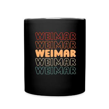 German city Weimar, Thuringia - Full Colour Mug - black - Front